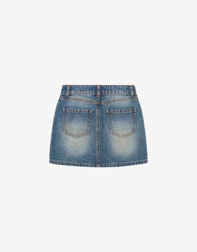 Gonna in denim Blu Denim Moschino 1