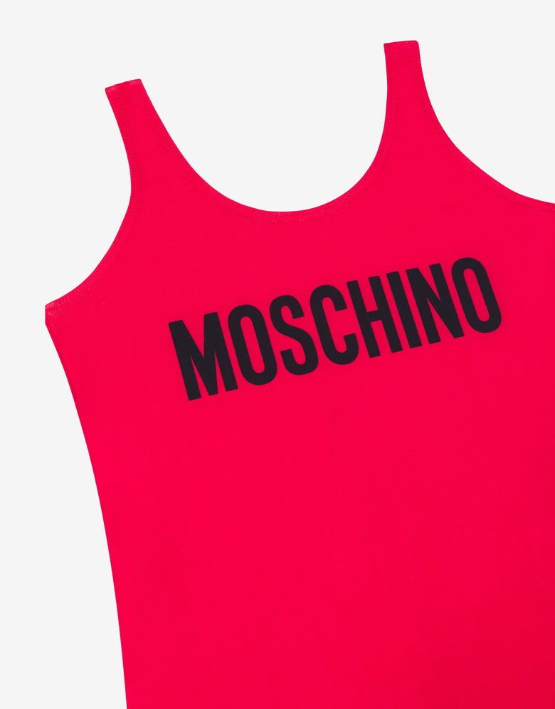 Lycra one-piece swimsuit Lettering Logo Red Moschino 2