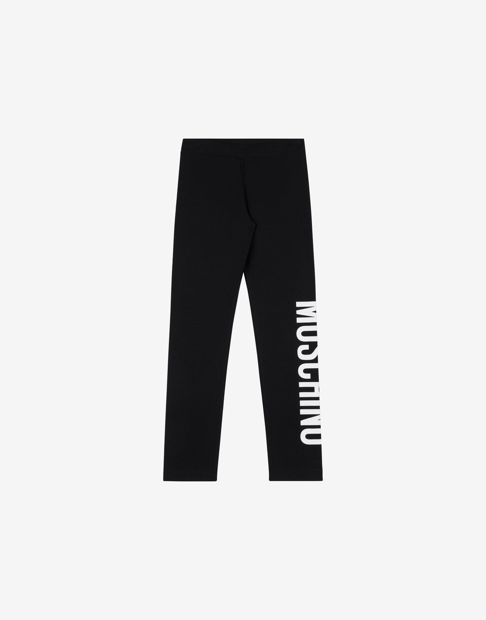 Jersey leggings Lettering Logo Black Moschino 0