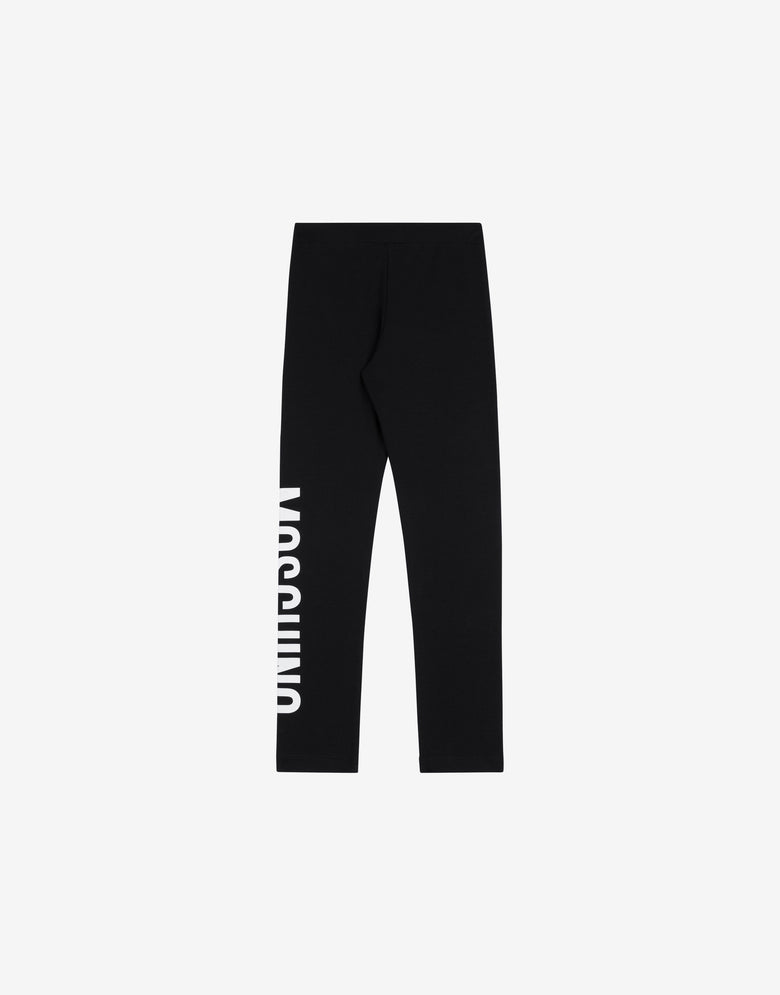 Jersey leggings Lettering Logo Black Moschino 1