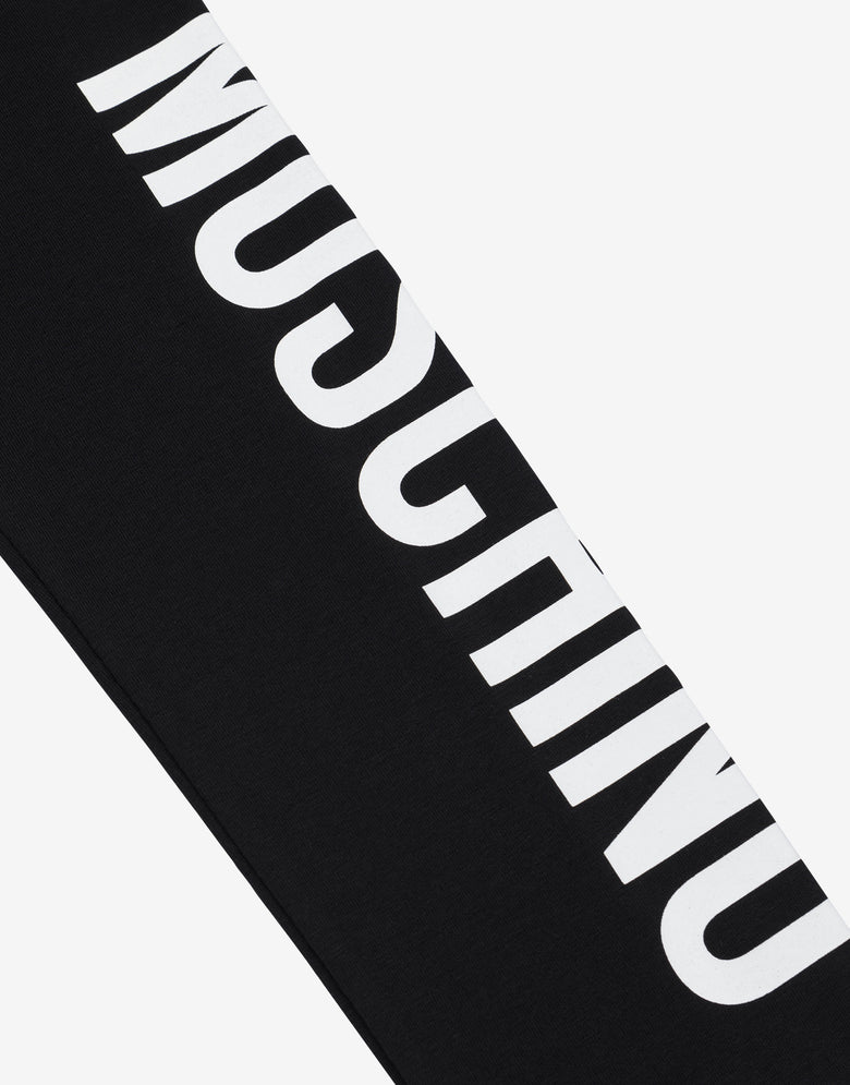 Jersey leggings Lettering Logo Black Moschino 2