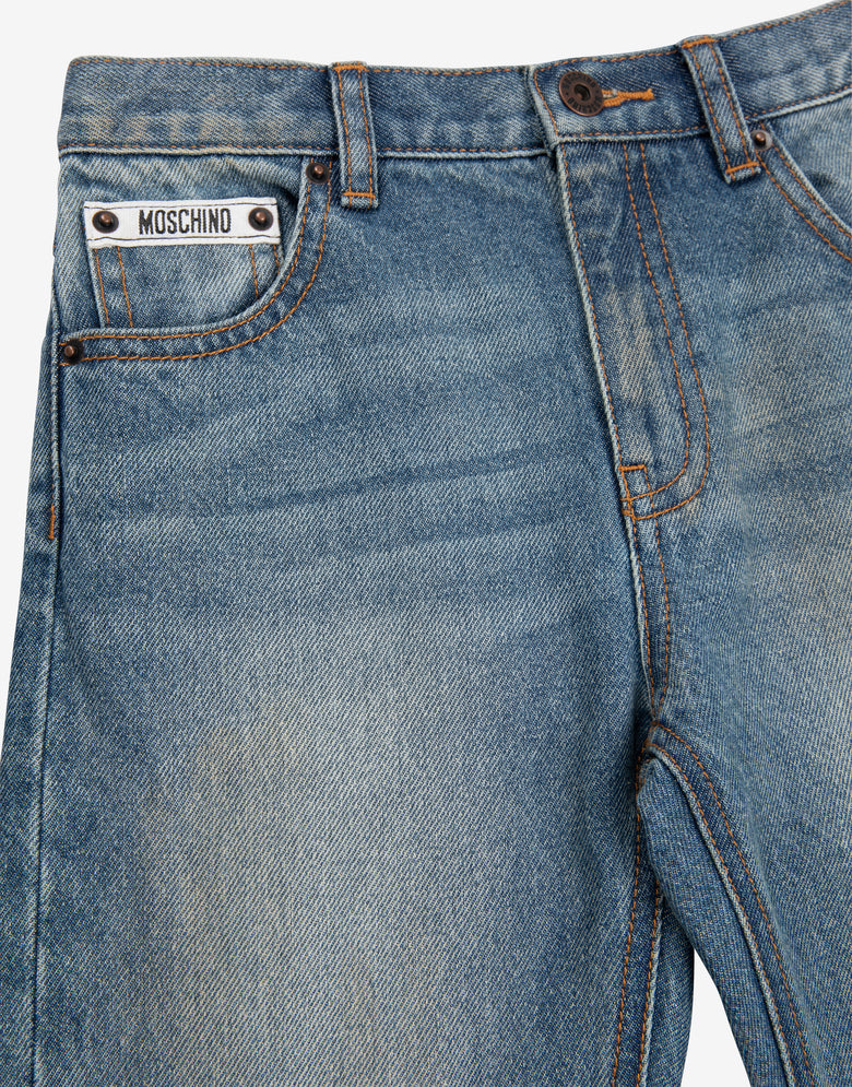 ๋ฐ๋ ํฌ์ธ  Blue Denim Moschino 2
