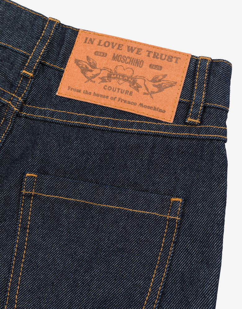 ๋ฐ๋ ํฌ์ธ  Dark denim Moschino 2