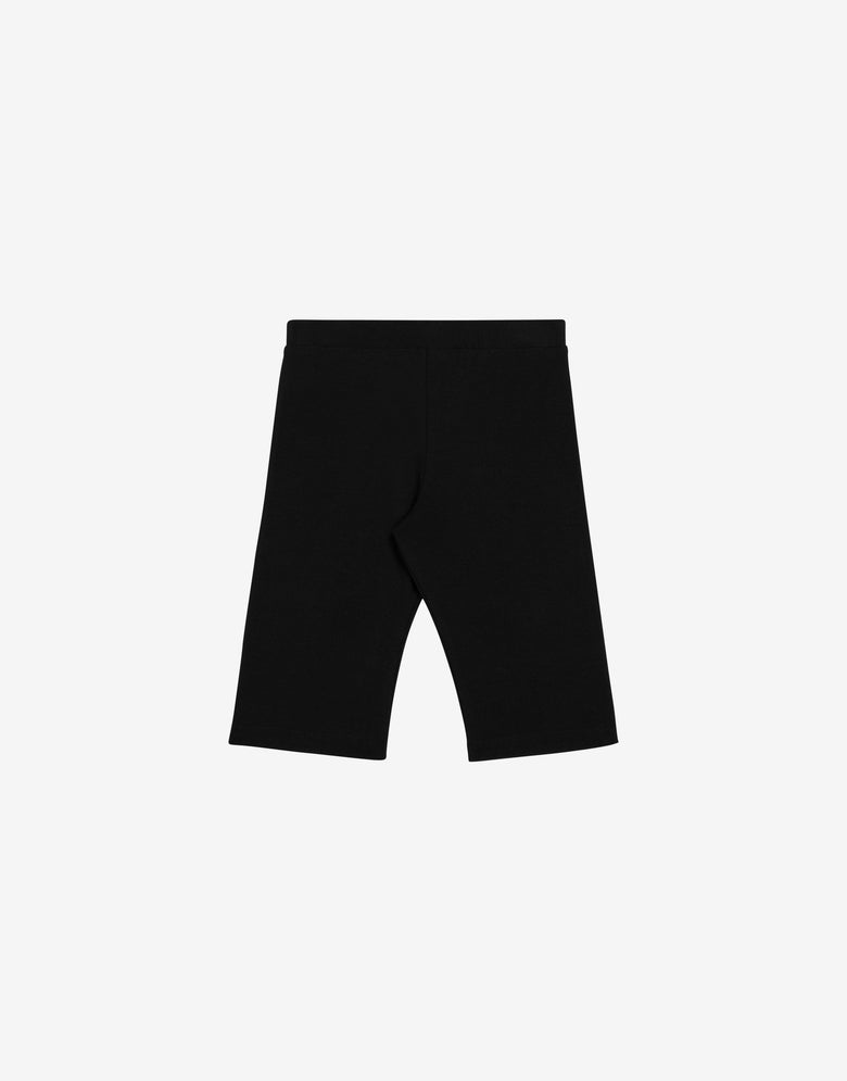 Logo Print jersey cycling shorts Black Moschino 1