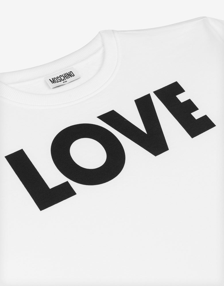 Love sweatshirt dress White Moschino 2