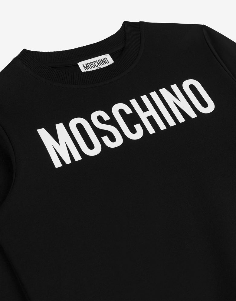 Logo cotton sweatshirt Black Moschino 2