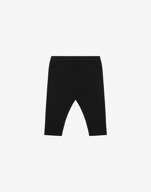 Leggings de punto Logo Print Negro Moschino 1