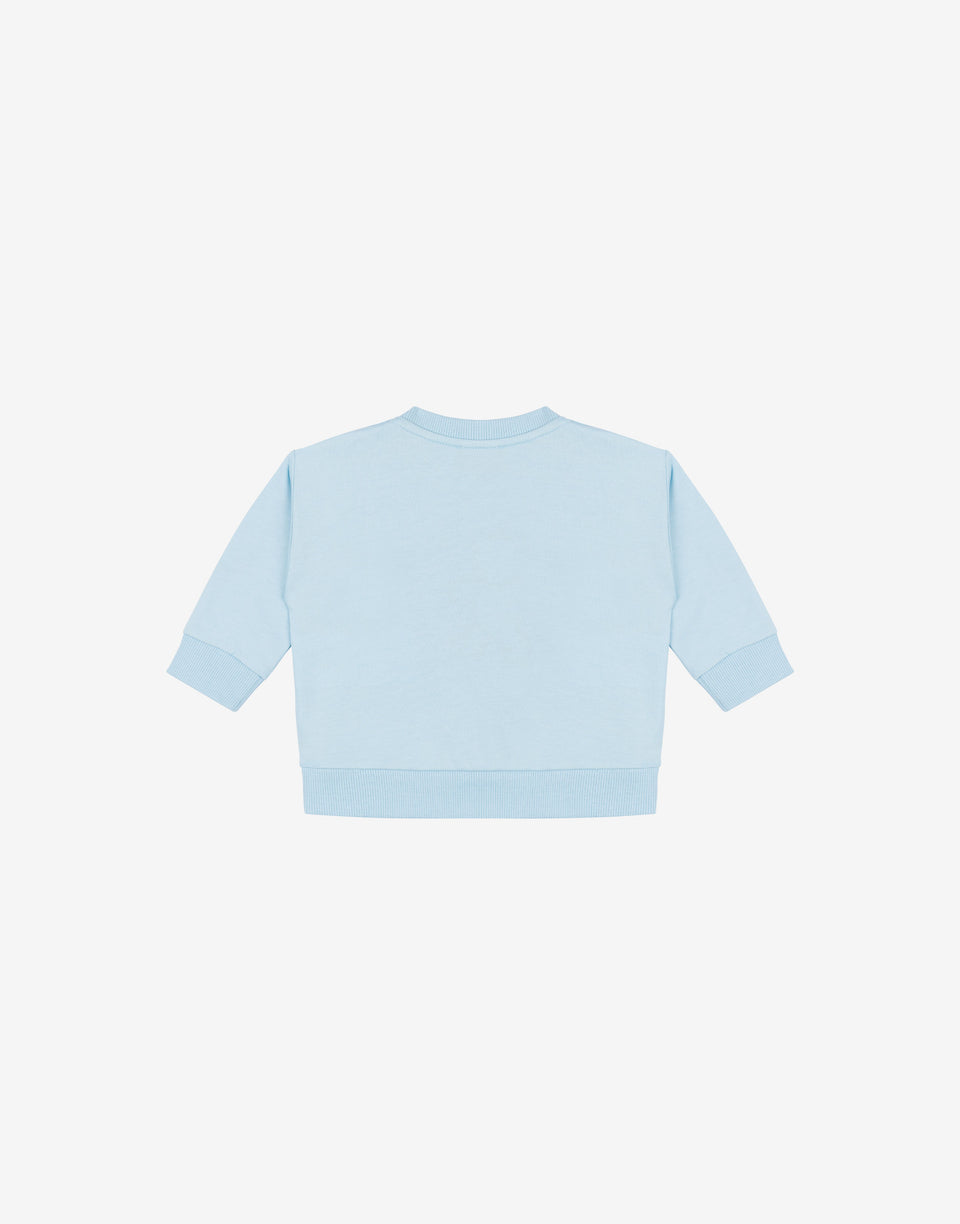 Felpa in cotone Moschino Teddy Bear Blu cielo Moschino 1