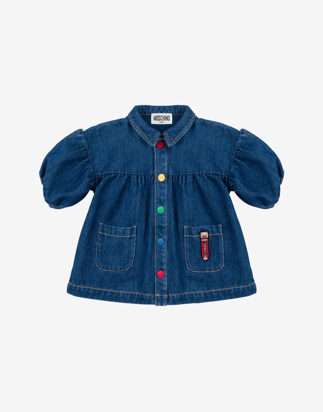 Abito in denim Denim scuro Moschino 0