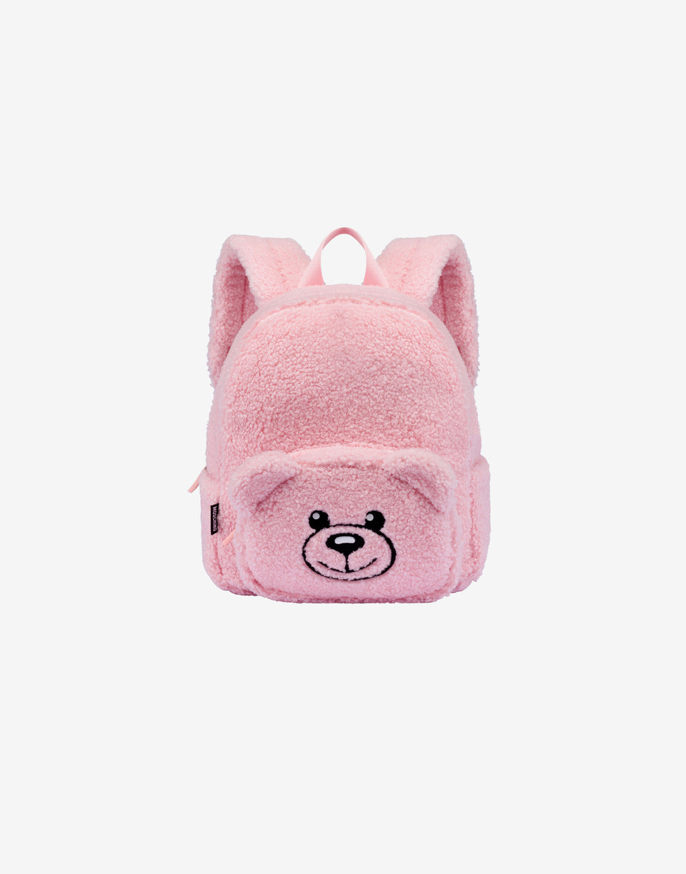 Moschino Teddy Bear soft fabric backpack Confetti pink Moschino 0
