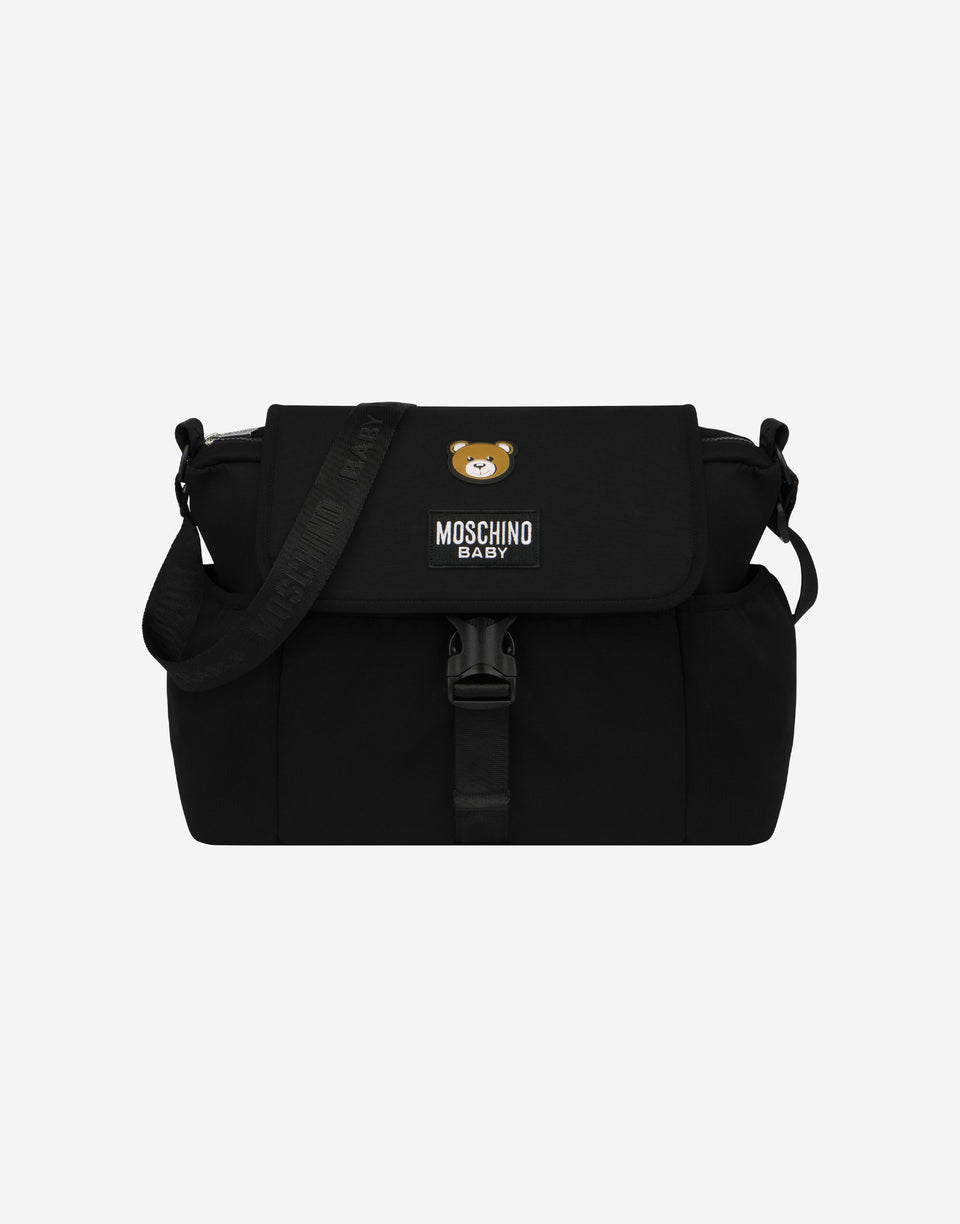 Teddy Patch baby-changing bag Black Moschino 0