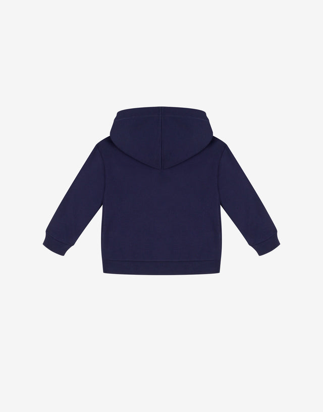 Felpa in cotone con cappuccio Moschino Teddy Bear Blu scuro Moschino 1