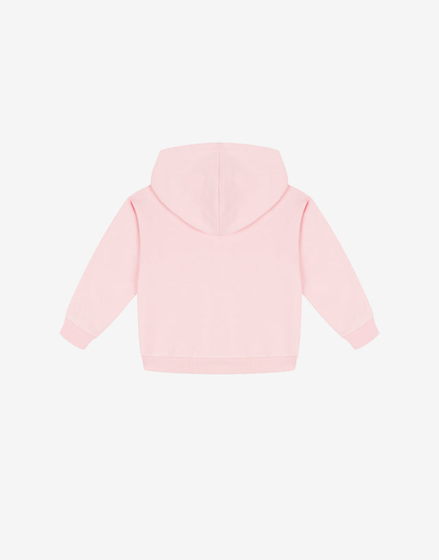 Felpa in cotone con cappuccio Moschino Teddy Bear Rosa chiaro Moschino 1