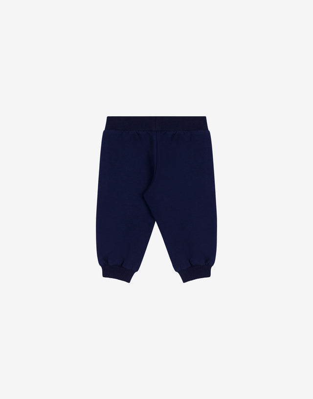 Pantalones de felpa Logo Print Azul Moschino 1