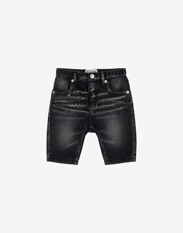 Pantalon en jean Noir Moschino 0