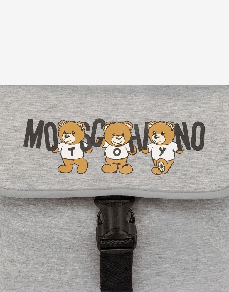 Mom Bag with Changing Mat Moschino Teddy Bear Grey Moschino 2