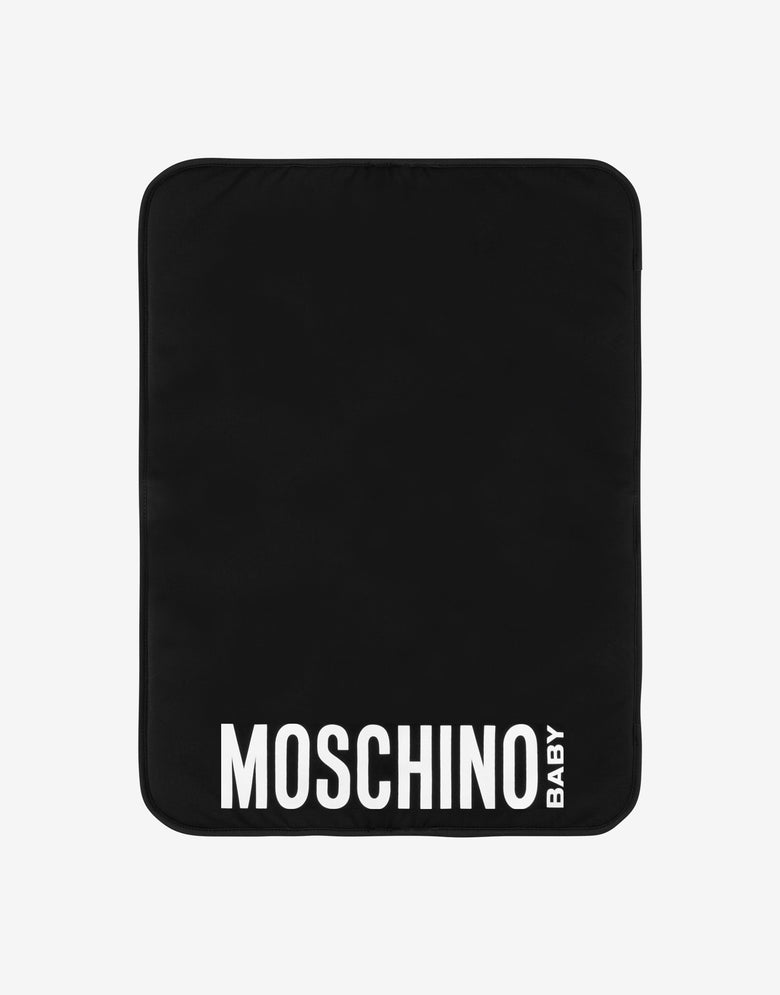 Mom Bag with Changing Mat Teddy Print Black Moschino 1