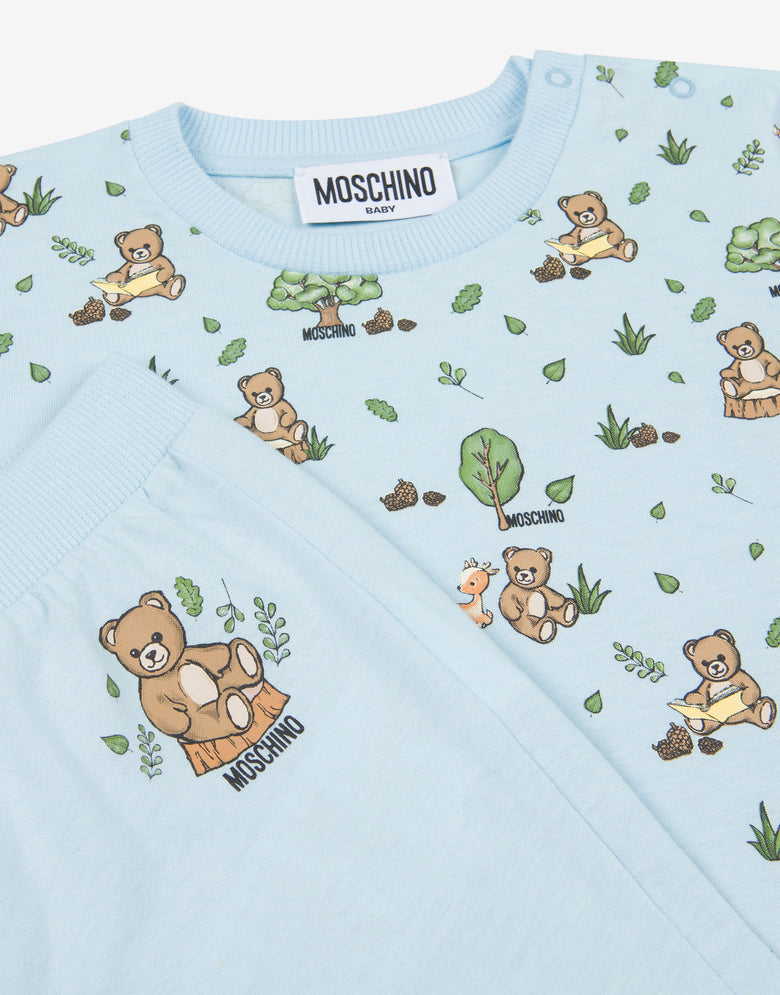 ๋ชจ์คํค๋
ธ ํ
๋ ๋ฒ ์ด ์ฝํผ ์ ์ง ํฐ์
์ธ ์ ํฌ์ธ  ์ธํธ Sky blue Moschino 2