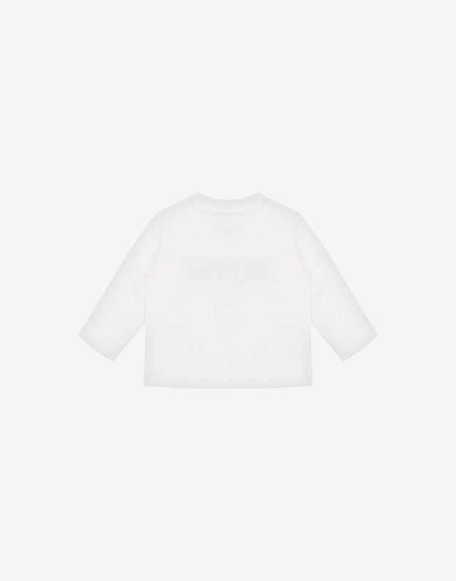 Maxi t-shirt in jersey di cotone Moschino Teddy Bear Bianco Moschino 1