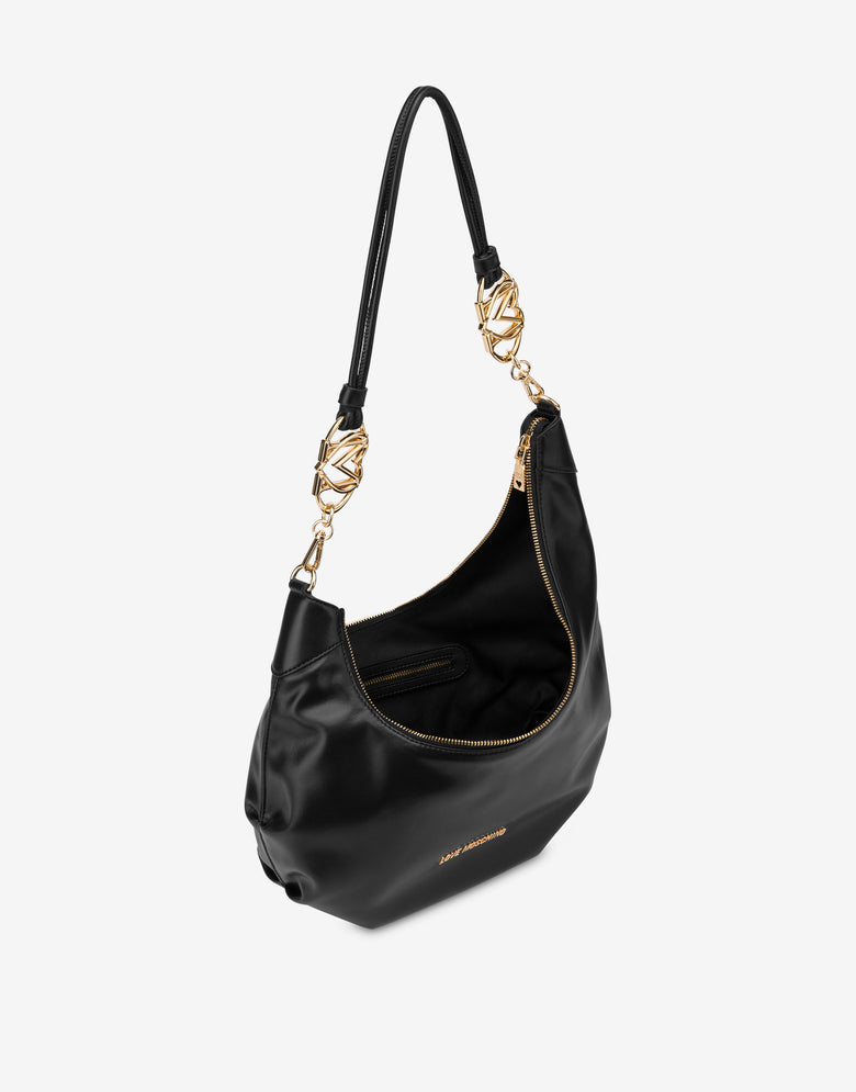 Asymmetric Jewel hobo bag Black Love Moschino 2