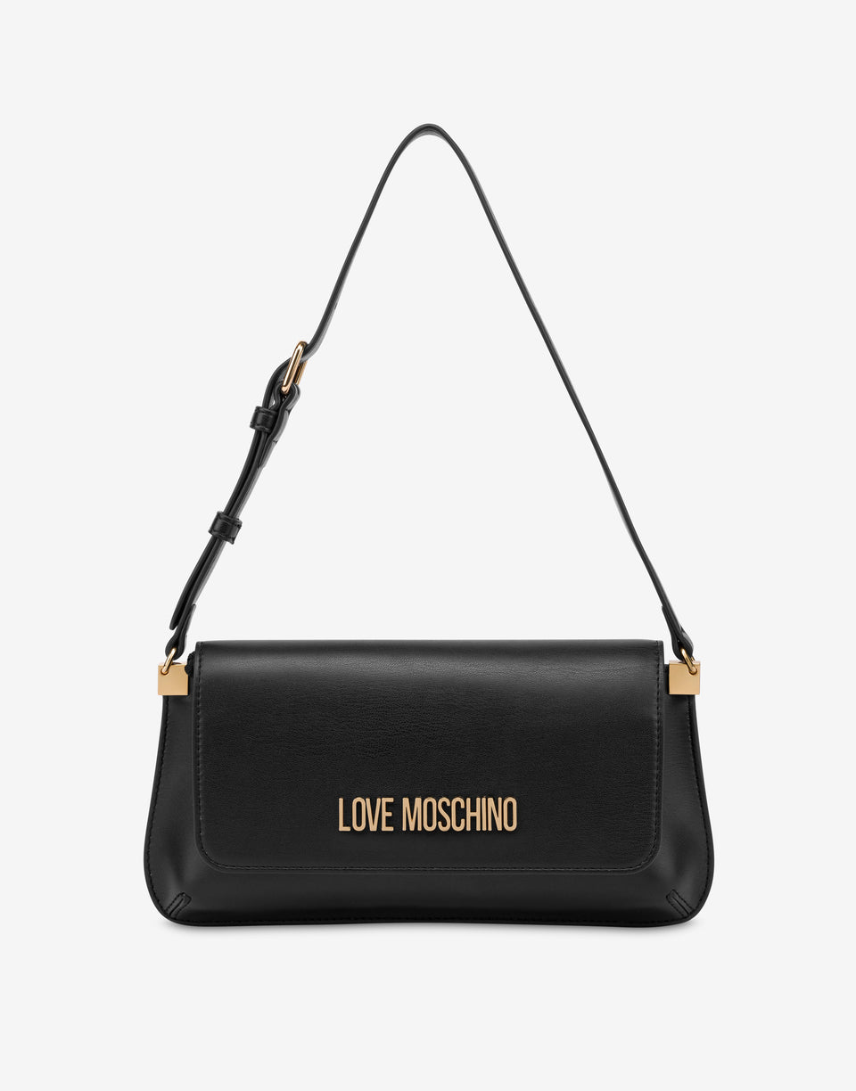 Flat shoulder bag Lettering Logo Black Love Moschino 0