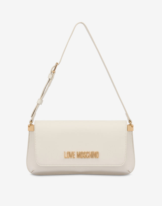 Bolso plano Lettering Logo Marfil Love Moschino 0