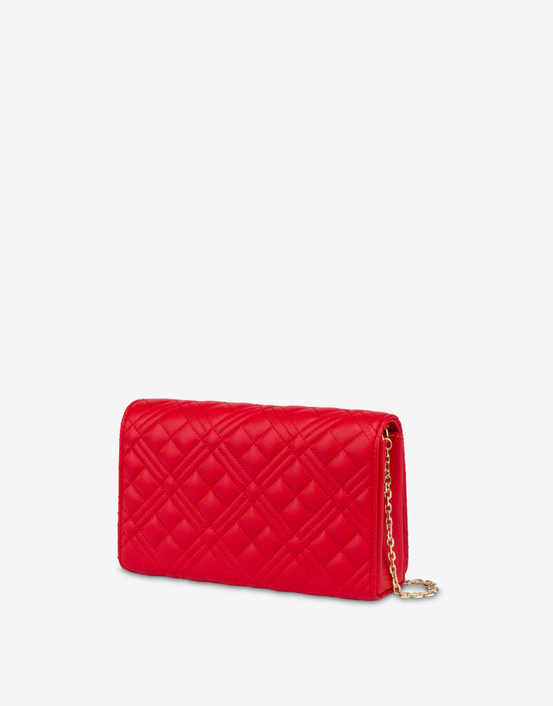 Quilted Smart Daily Bag Red Love Moschino 1