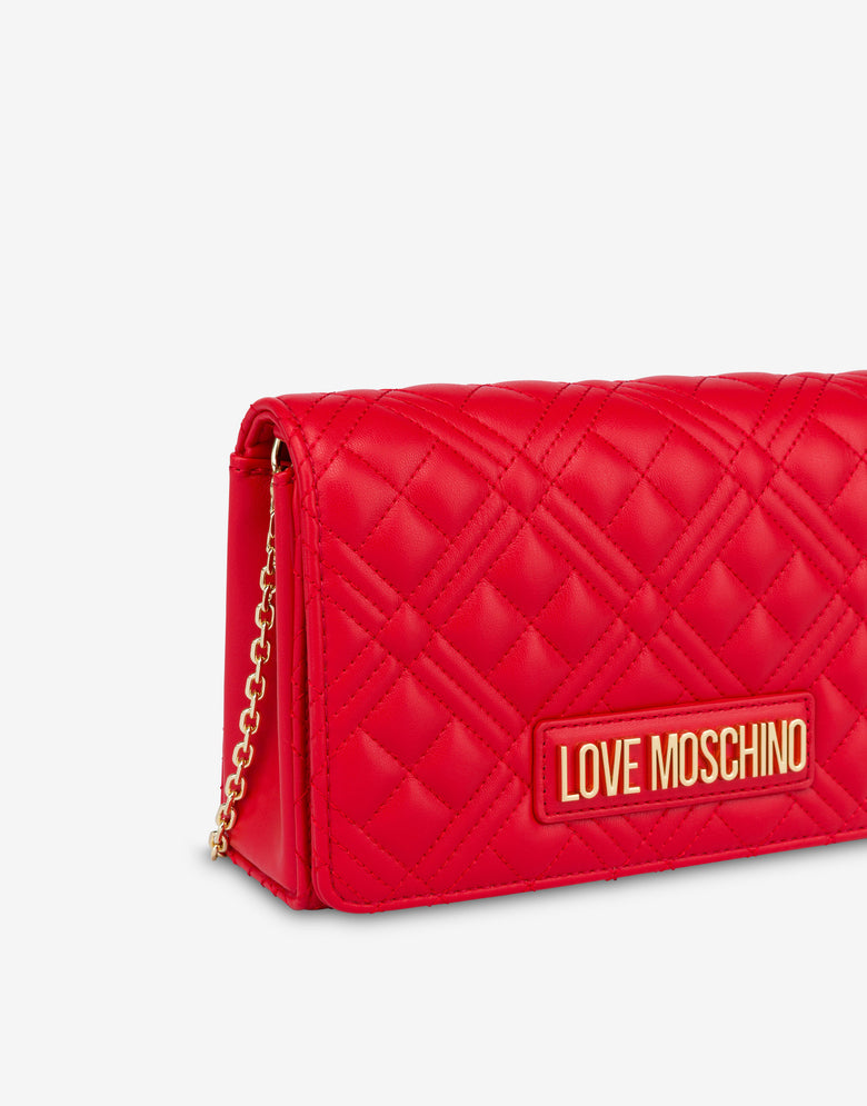 Quilted Smart Daily Bag Red Love Moschino 3