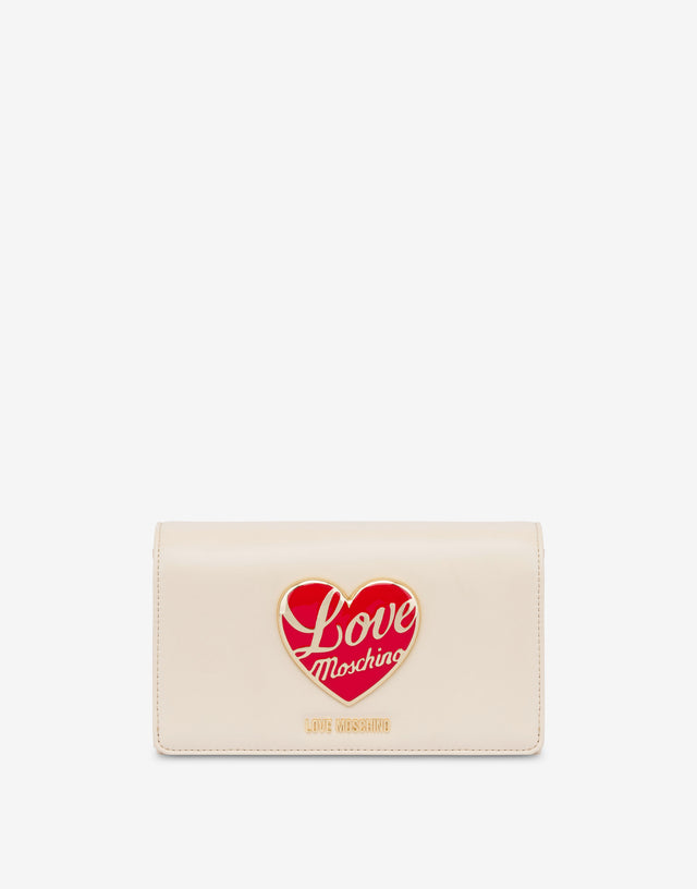 ์ค๋งํธ ๋ฐ์ผ๋ฆฌ ๋ฐฑ์ ๋ก๊ณ ๊ฐ ์๊ฒจ์ง ์ฌ์ฅ ๋ชจ์ ์ฅ์ Ivory Love Moschino 0