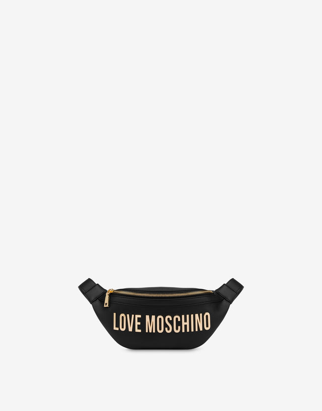 Sac banane éco-responsable avec logo Noir Love Moschino 0