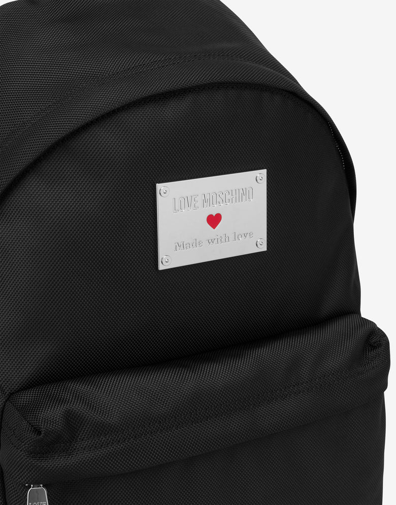 Nylon backpack Black Love Moschino 3