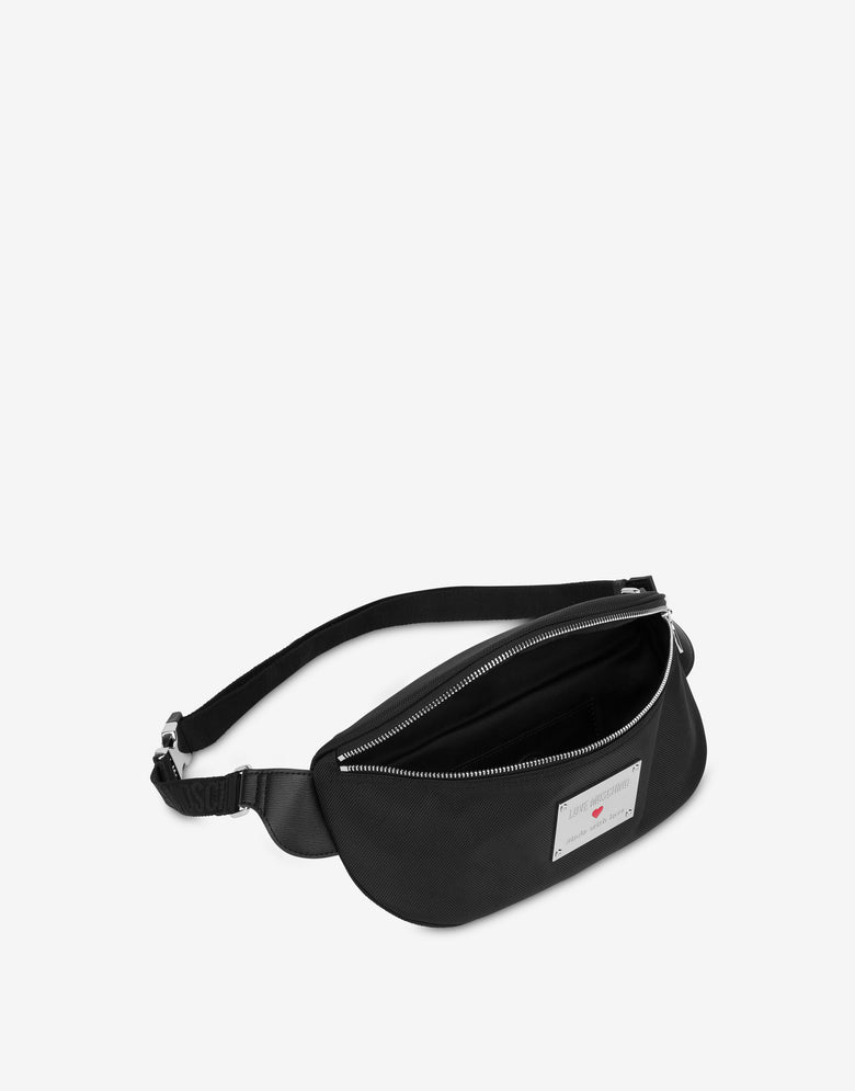 Nylon belt bag Black Love Moschino 2