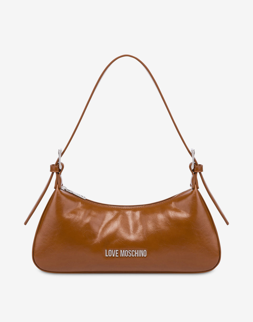 Sac à bandoulière en tissu souple Leather Love Moschino 0