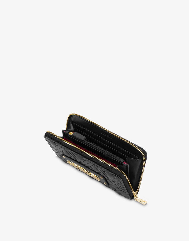 Wallet with logo Black Love Moschino 2