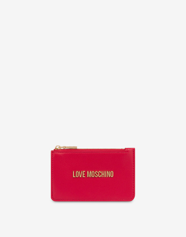 Monedero Lettering Logo Rojo Love Moschino 0