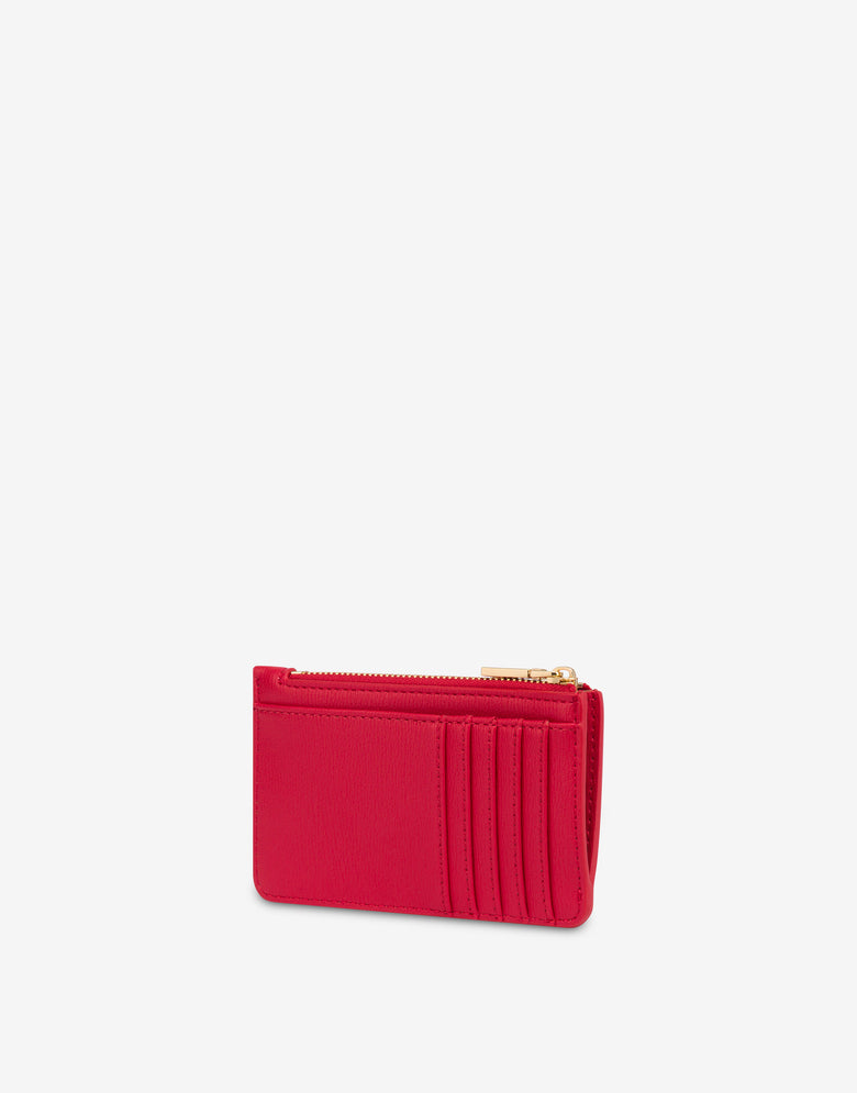 Lettering Logo coin purse Red Love Moschino 1