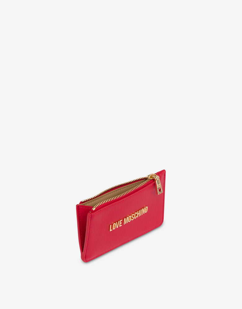 Lettering Logo coin purse Red Love Moschino 2