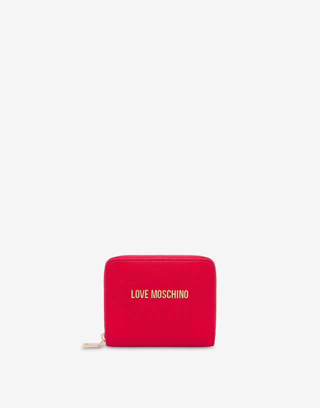 Cartera pequeña con cremallera Rojo Love Moschino 0