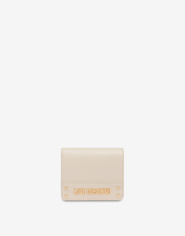 Cartera Lettering Logo Marfil Love Moschino 0