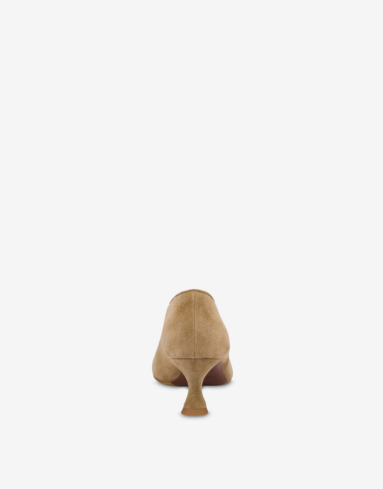 Bombas de ante Duck Beige Moschino 2