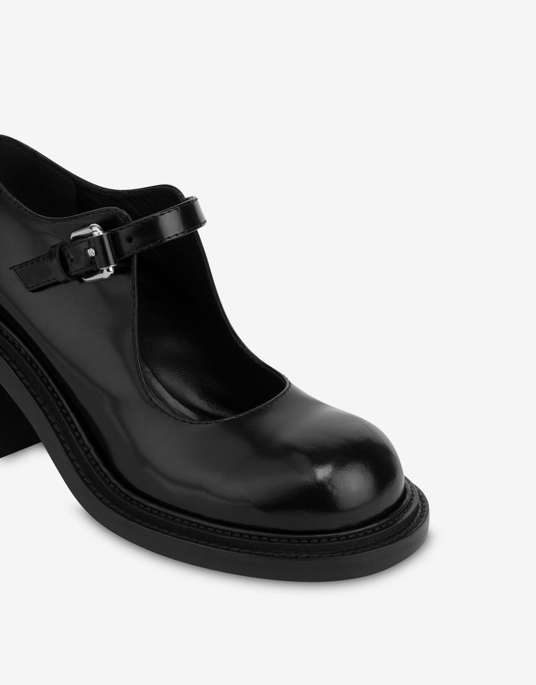 Olivia Heeled Mary Jane Black Moschino 3