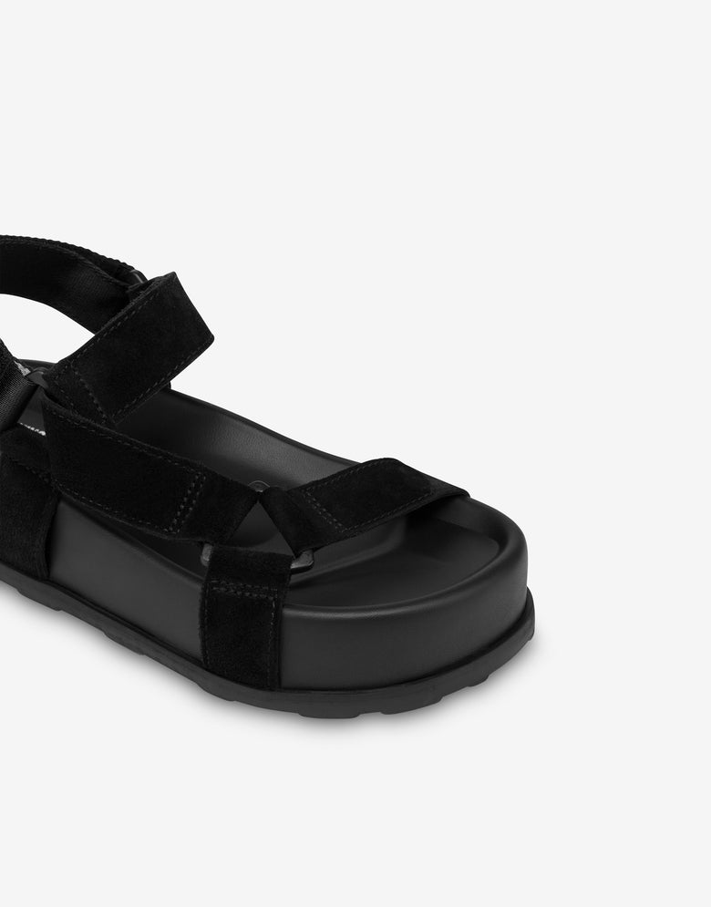 Sandálias de camurça  Negro Moschino 3