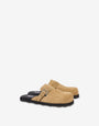 Wildleder-Sabot mit Riemen