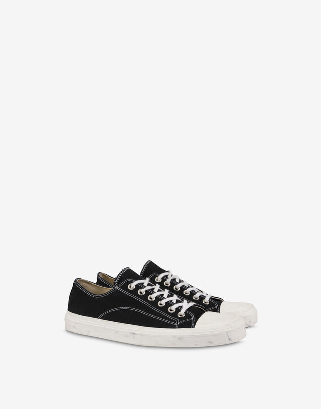Sneakers in canvas Edge Black Moschino 0