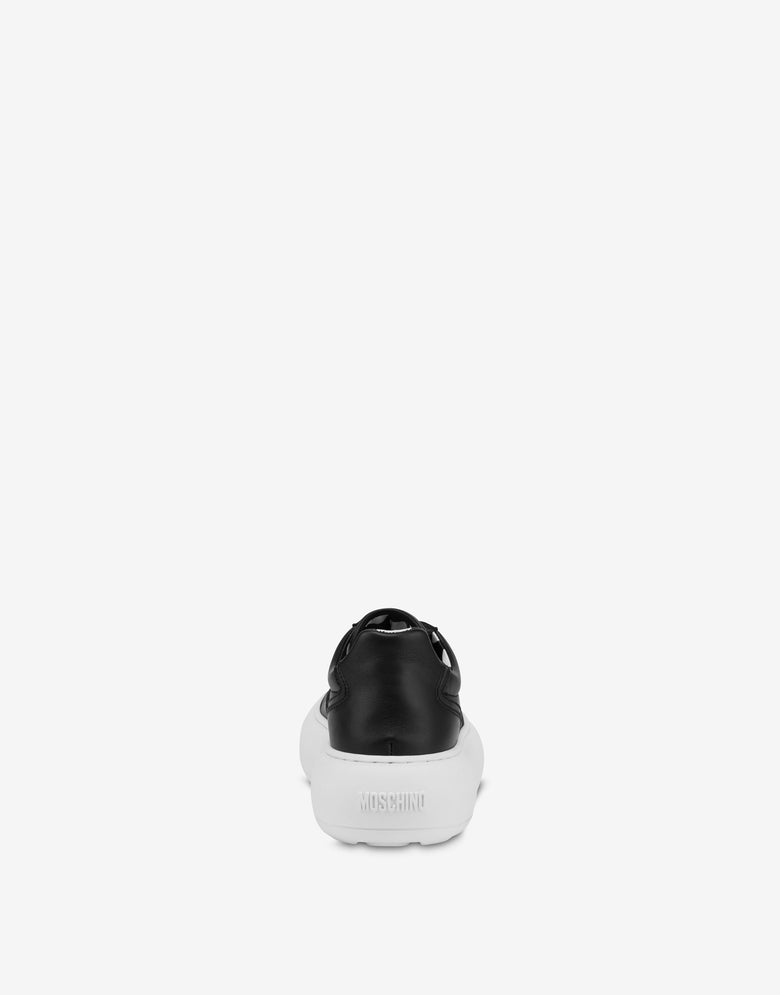 Sneakers in calf leather Ollie Black Moschino 2