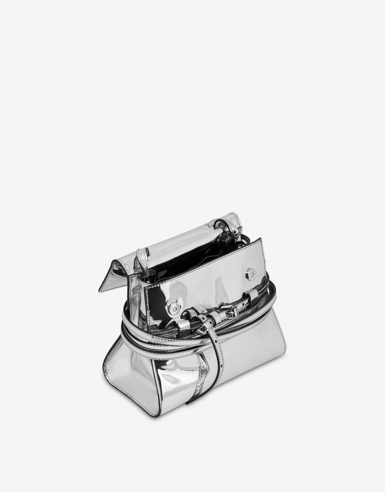Bolso pequeño Moschino Tie Me Plata Moschino 2
