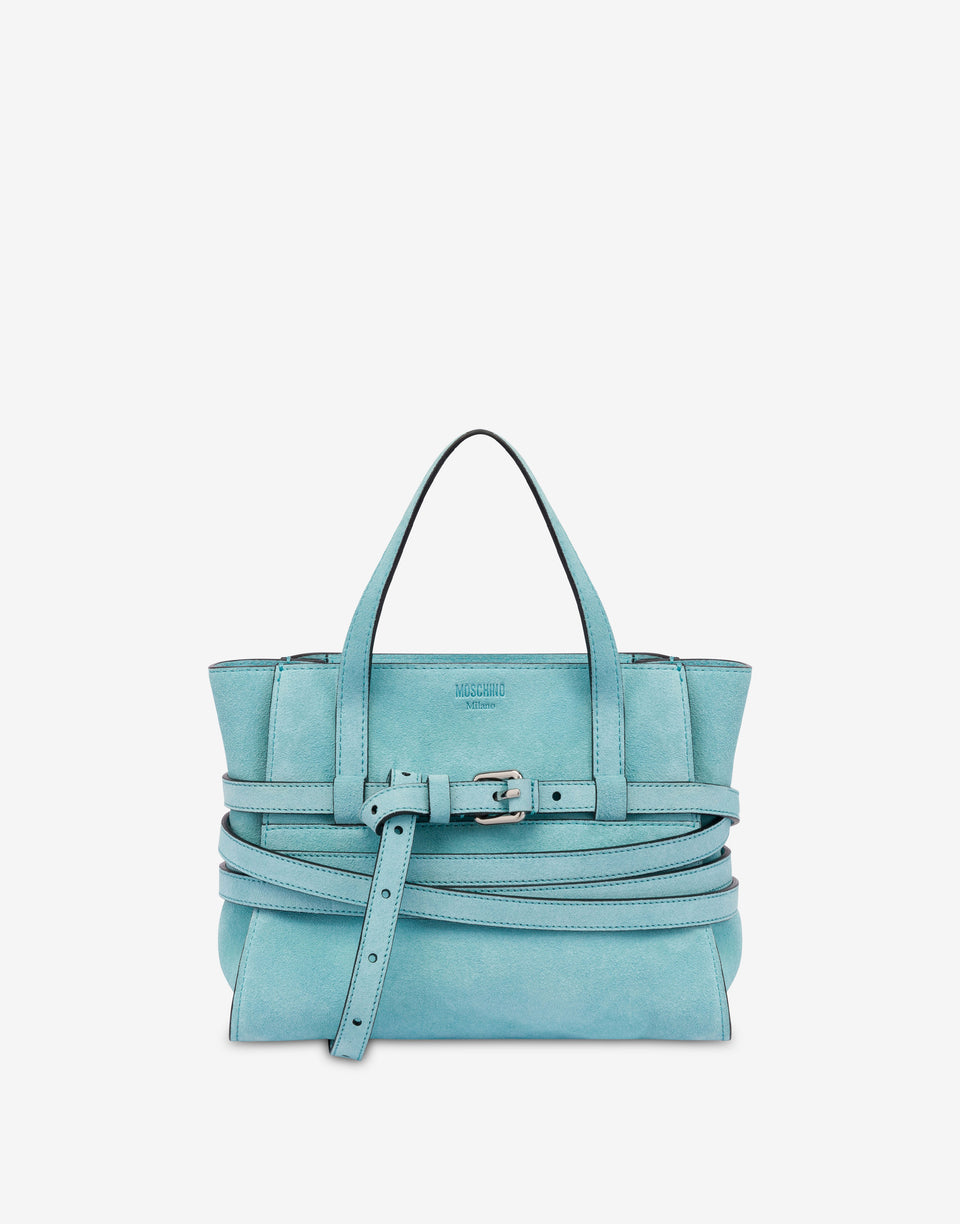 Small hand bag Moschino Tie Me Pastel blue Moschino 0