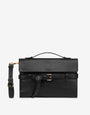 Moschino Tie Me clutch de napa