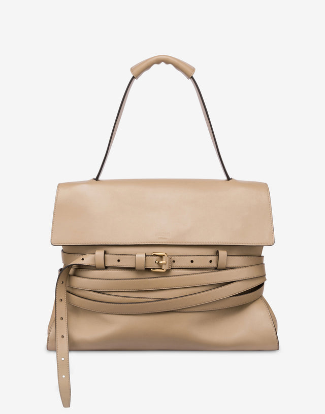 Sac Moschino Tie Me Medium Beige Moschino 0