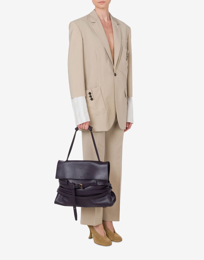 Sac Moschino Tie Me Medium Violet foncé Moschino 4